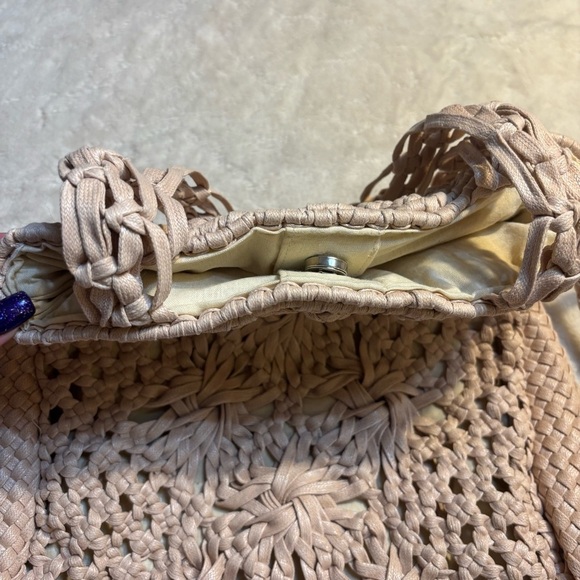 Straw Studios Cream Woven Tote - Picture 8 of 15